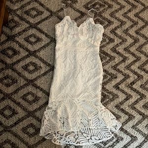 White lace dress